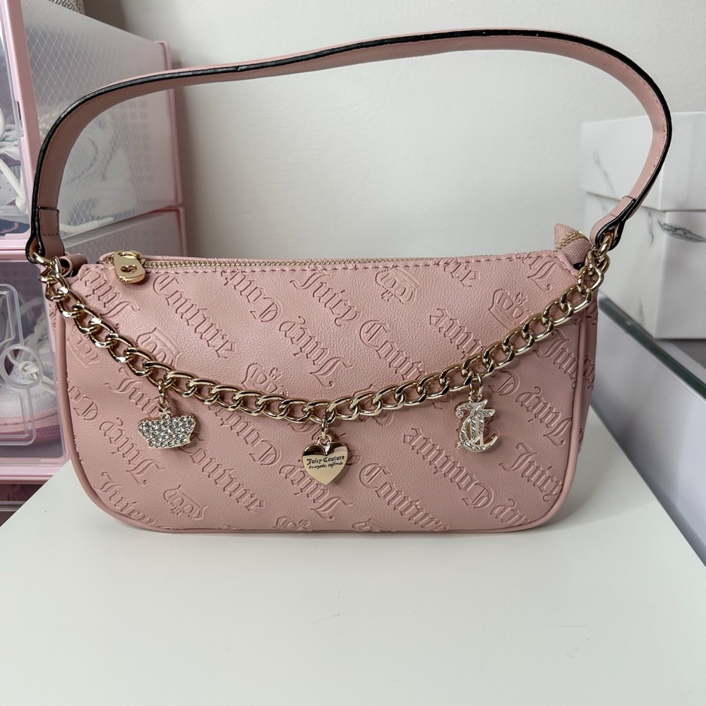 Juicy Couture Not Your Babe Shoulder Bag Dusty Blush.